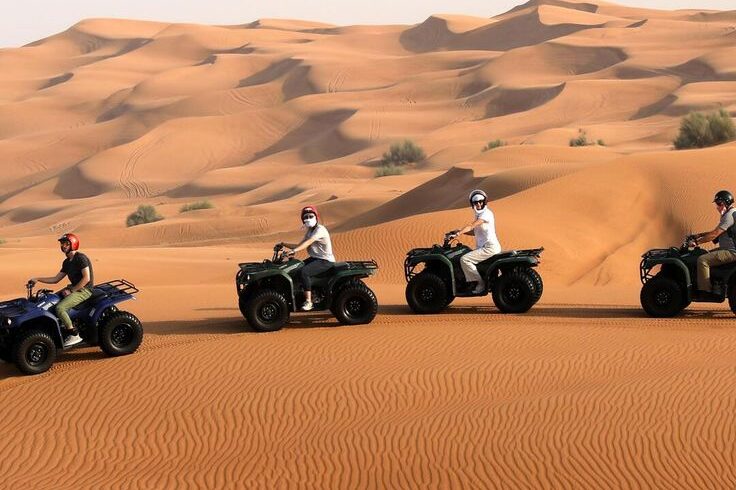 Dubai Half Day Quad Bike Safari, Camel Ride & Refreshment