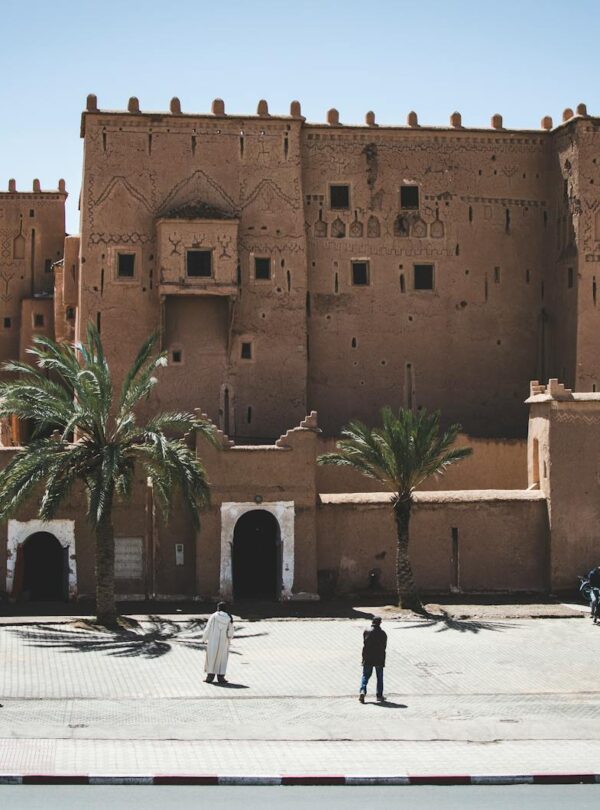 Explore the ancient Kasbah Taourirt, a UNESCO World Heritage site in Ouarzazate, Morocco travel 10 days tour from marrakech